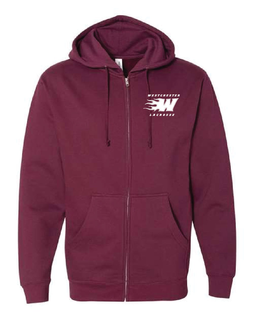 WL Logo Zip Hoodie - Maroon (Adult)